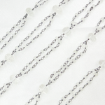 Load image into Gallery viewer, Crystal Fancy Oxidized 925 Sterling Silver Wire Chain. CR28