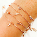 Load image into Gallery viewer, Cubic Zirconia Marquise Shape Dangle Chain. CZ4