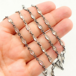 Load image into Gallery viewer, CZ65. Cubic Zirconia Marquise Shape Connected Chain