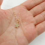 Load image into Gallery viewer, GDP450. 14K Solid Gold Diamond Star Charm