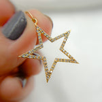 Load image into Gallery viewer, 14K Solid Gold Diamonds Star Charm. GDP71