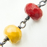 Load image into Gallery viewer, Mookaite Oxidized 925 Sterling Silver Wire Chain. MOK1