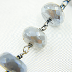 Load image into Gallery viewer, Coated Moonstone Wire Wrap Chain. CMS43