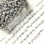 Load image into Gallery viewer, Multi Moonstone Cluster Dangle Oxidized Wire Chain. MMS20