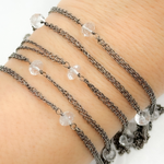 Load image into Gallery viewer, Crystal Double Oxidized Connected Wire Chain