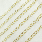 Load image into Gallery viewer, 14k Solid Gold Smooth Round Link Chain. 040R17byFt
