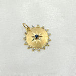 Load image into Gallery viewer, GDP375. 14k Solid Gold Sun Charm