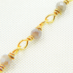 Load image into Gallery viewer, Coated Blue Moonstone Wire Chain. CMS57