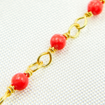 Load image into Gallery viewer, Coral Gold Plated Wire Chain. COR12

