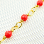 Load image into Gallery viewer, Coral Gold Plated Wire Chain. COR12