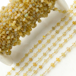 Load image into Gallery viewer, Ethiopian Opal Gold Plated 925 Sterling Silver Wire Chain. ETH3