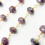 Load image into Gallery viewer, Garnet Gold Plated Wire Chains