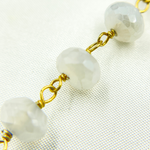 Load image into Gallery viewer, Coated Chaceldony Gold Plated Wire Chain. PCL12