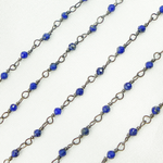 Load image into Gallery viewer, Lapis Lazuli Oxidized Wire Chain. LAP2
