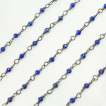 Load image into Gallery viewer, Lapis Lazuli Oxidized Wire Chain. LAP2