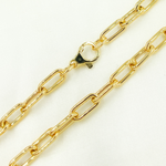 Load image into Gallery viewer, 14K Yellow Hollow Gold Smooth Paperclip Chain. 568762MG
