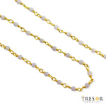 Load image into Gallery viewer, Pink Opal Gold Plated Wire Chain. POP1