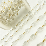 Load image into Gallery viewer, Crystal Tear Drop Gold Plated Wire Chains