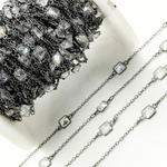 Load image into Gallery viewer, Cubic Zirconia Square Shape Connected Chain. CZ14