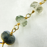 Load image into Gallery viewer, Green Rutile Gold Plated Wire Chain. GRU10