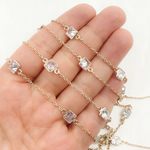 Load image into Gallery viewer, Cubic Zirconia Square Shape Connected Chain. CZ14