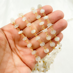 Load image into Gallery viewer, Siloni Moonstone Gold Plated Wire Chain.