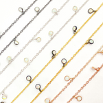 Load image into Gallery viewer, Created White Opal Round Shape Dangle Chains