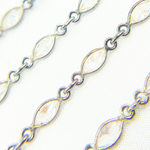 Load image into Gallery viewer, CZ65. Cubic Zirconia Marquise Shape Connected Chain