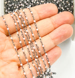 Load image into Gallery viewer, Pink Opal faceted Roundel Wire Wrapped Chain