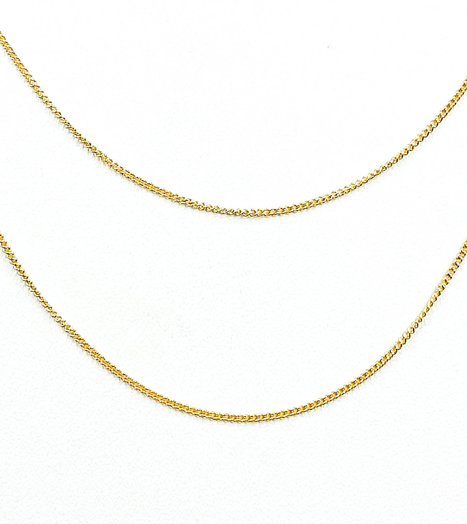 14k Gold Filled Finished Cable Necklace. 71Necklace