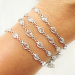 Load image into Gallery viewer, Buy Zirconia Pear Shape Connected Chain