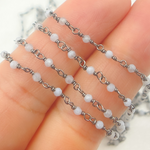 Load image into Gallery viewer, Blue Opal Oxidized Wire Chain