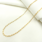 Load image into Gallery viewer, 14k Gold Filled Round Paperclip Finished Necklace. 2505Necklace
