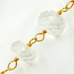 Load image into Gallery viewer, Crystal Round Shape Gold Plated Wire Chain. CR24