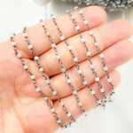 Load image into Gallery viewer, Shaded Amazonite Oxidized Wire Chain. AMZ11