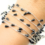 Load image into Gallery viewer, Black Spinel Wire Chain