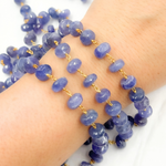 Load image into Gallery viewer, Tanzanite Oxidized Wire Chain