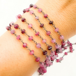 Load image into Gallery viewer, Ruby Oxidized Wire Chain.