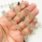 Load image into Gallery viewer, Mix Rutile Gold Plated Wire Chain. MRU1