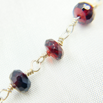Load image into Gallery viewer, Garnet 925 Sterling Silver Wire Chain. GAR17