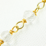 Load image into Gallery viewer, Crystal Gold Plated 925 Sterling Silver Wire Chain. CR12