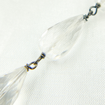 Load image into Gallery viewer, Crystal Tear Drop Shape Oxidized Wire Chain. CR26
