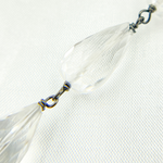 Load image into Gallery viewer, Crystal Tear Drop Shape Oxidized Wire Chain. CR26