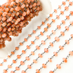 Load image into Gallery viewer, Sunstone Smooth Oxidized Wire Chain