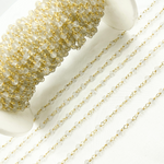 Load image into Gallery viewer, Crystal Gold Plated 925 Sterling Silver Wire Chain. CR12