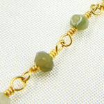 Load image into Gallery viewer, Cats Eye Wire Wrap Chain. CAT2