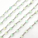 Load image into Gallery viewer, Amazonite Wire Wrap Chain