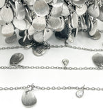 Load image into Gallery viewer, CZ48. CZ Pear Shape & Pear Curved Shape Alternate Dangle Wire Chain