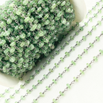 Load image into Gallery viewer, Green Kyanite Oxidized Wire Chain. KYA9