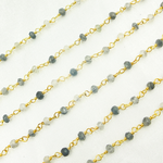 Load image into Gallery viewer, Black Rutile Wire Chain. BRU7